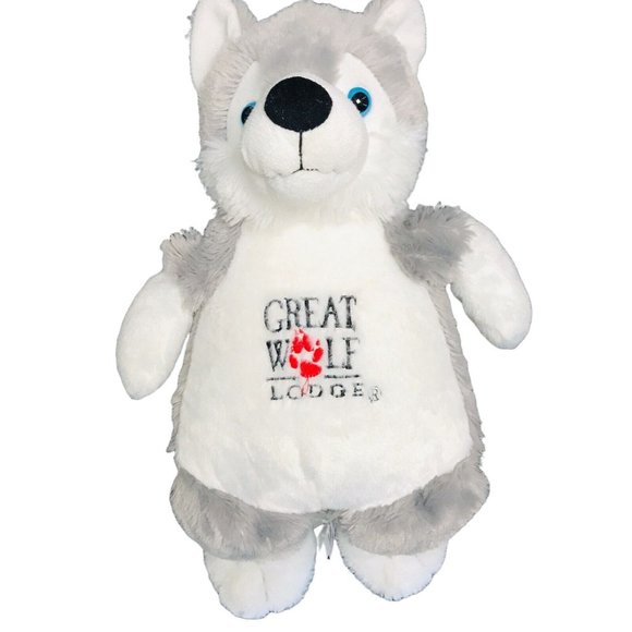 2016 Fiesta Great Wolf Lodge Plush Wolf Stuffed Animal 17" Zipper Back - Picture 9 of 10